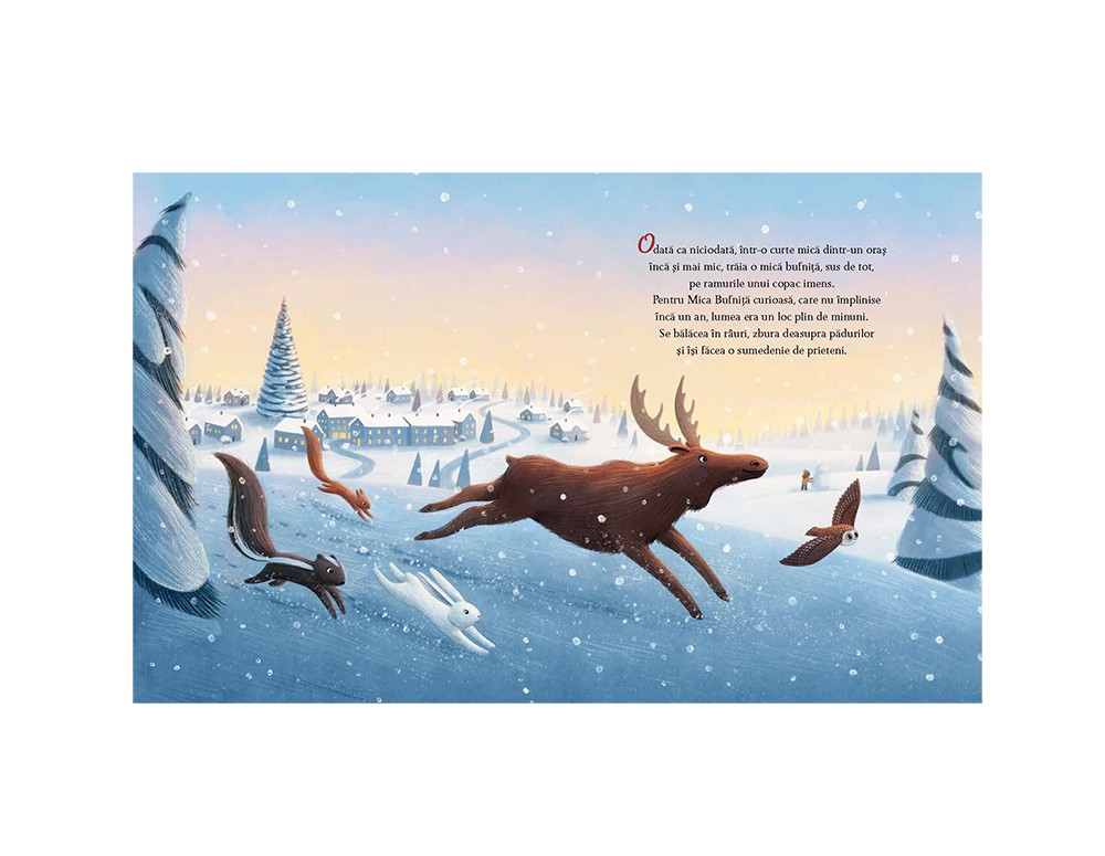 Povești pentru copii Bufnița de Crăciun