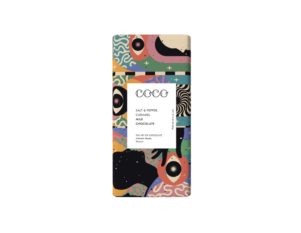 Ciocolată cu lapte, sare, piper și caramel