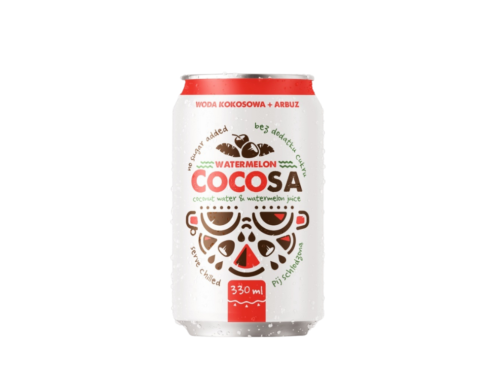 Apă de cocos cu pepene roșu