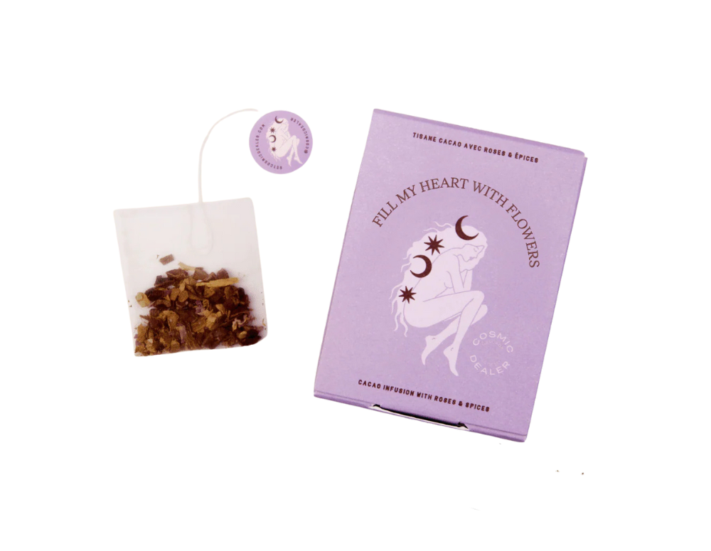 Ceai cu cacao și trandafir