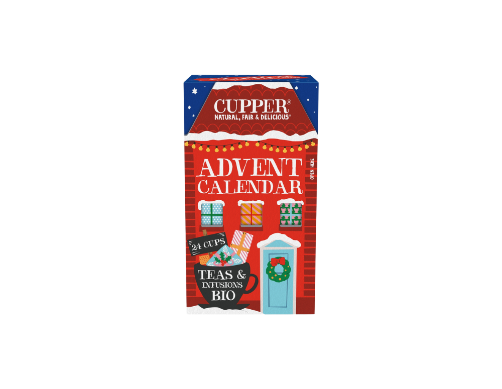 Cupper advent calendar cu ceaiuri de Craciun 24 bucati