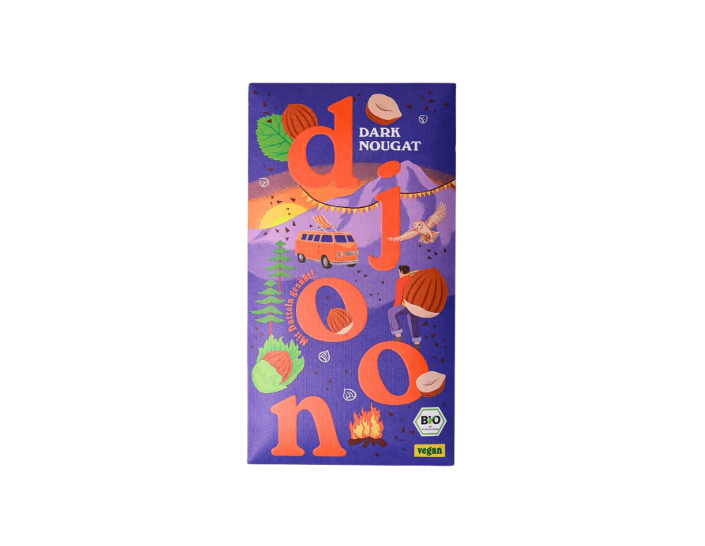 Ciocolată neagră cu nuga