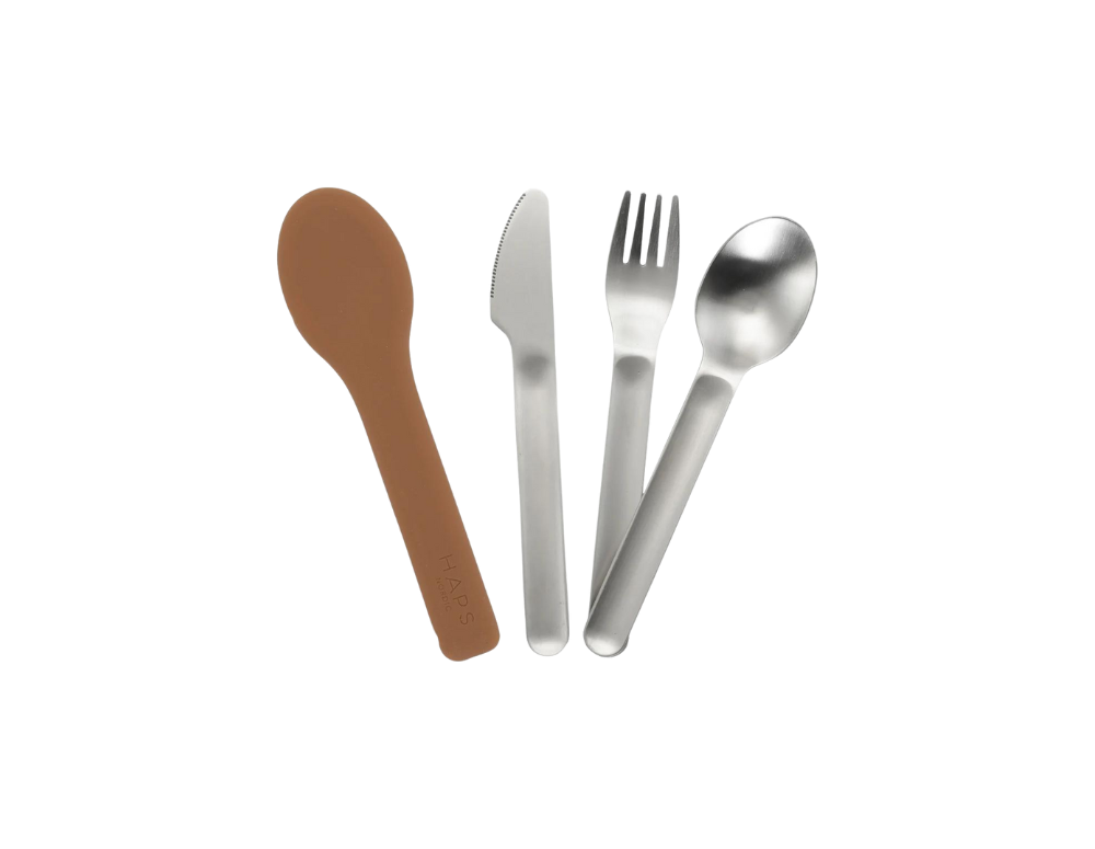 Tacamuri pentru copii de folosit la scoala de la Haps Nordic culoarea Terracotta