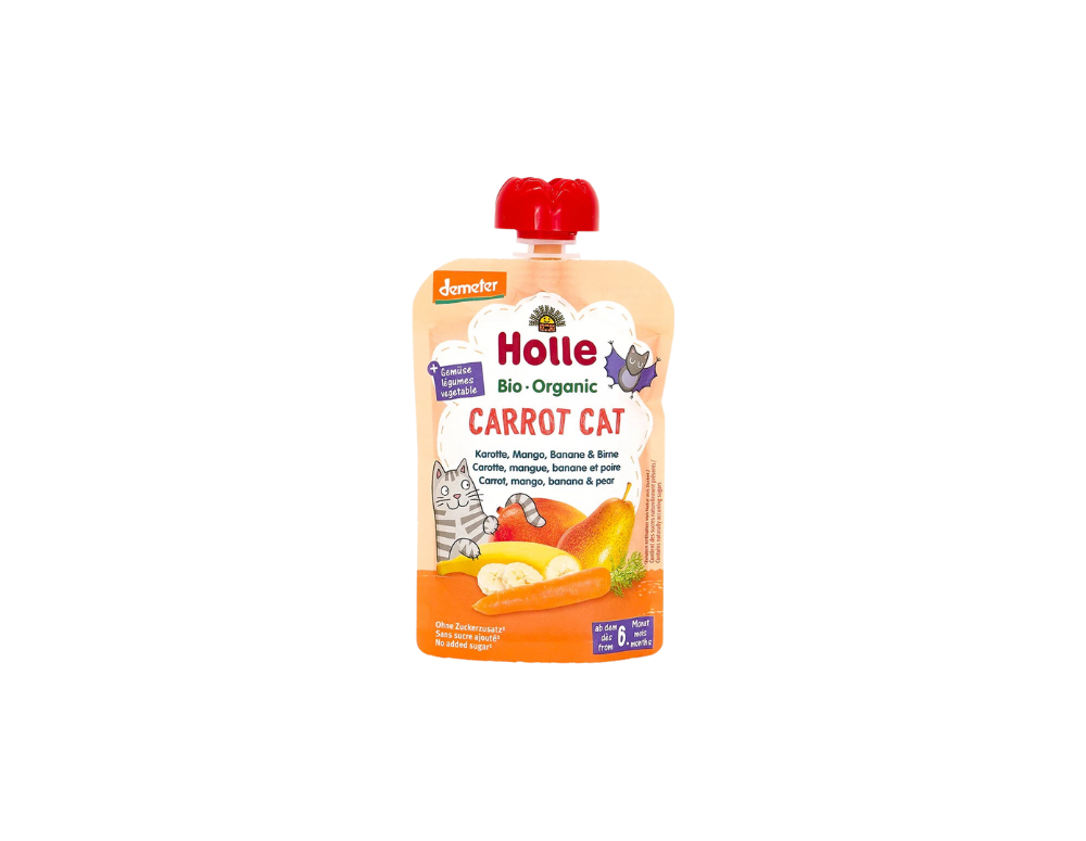 Piure cu morcovi, mango, banane și pere