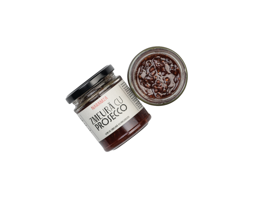 Gem de zmeură cu prosecco