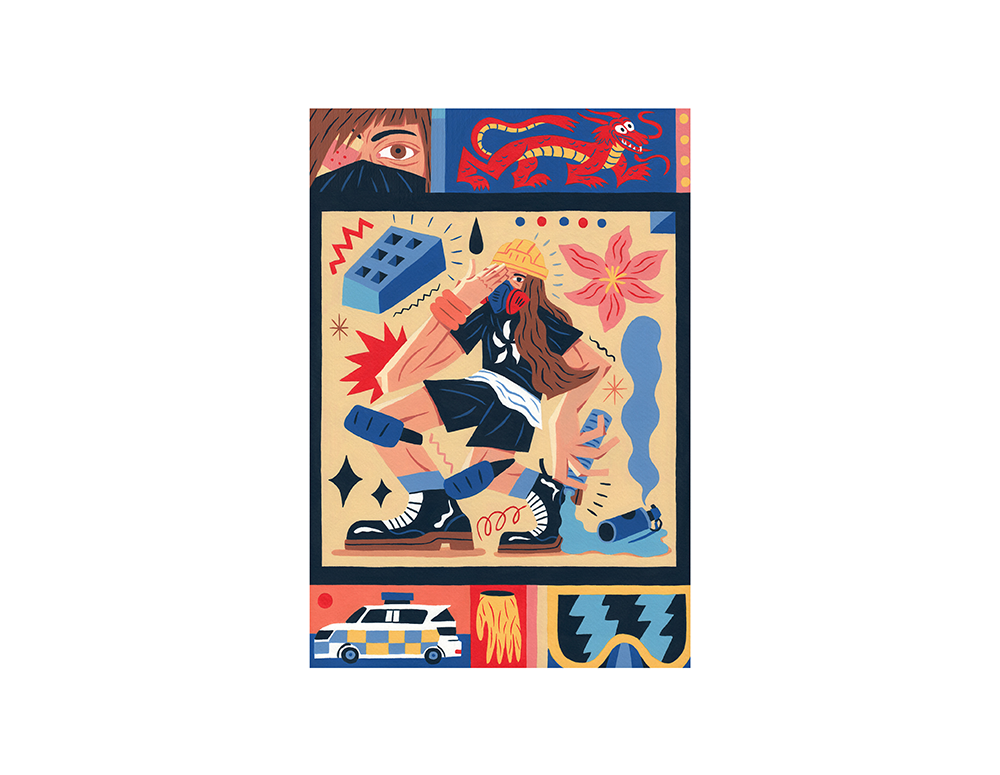 The Protester, Giclée Print