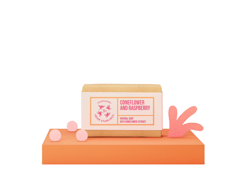 Four starlings sapun cu echinaceea si zmeura