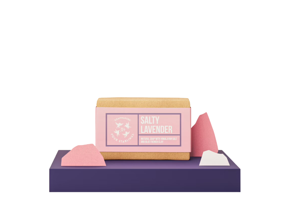 Four starlings sapun cu levantica lavanda si sare