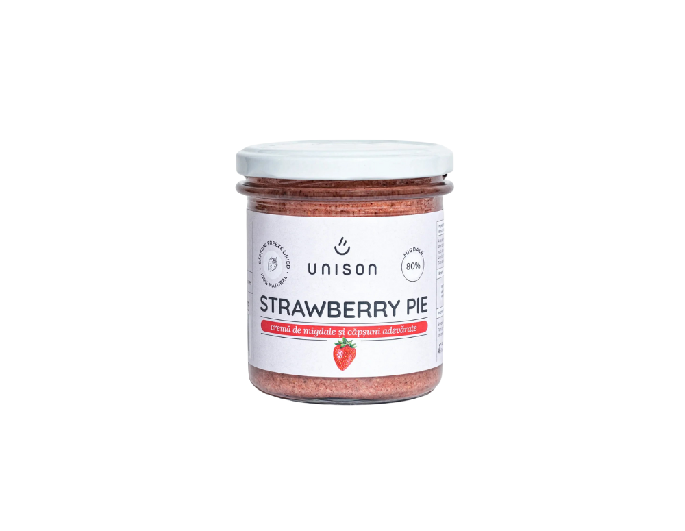 crema de migdale cu capsuni de la unison