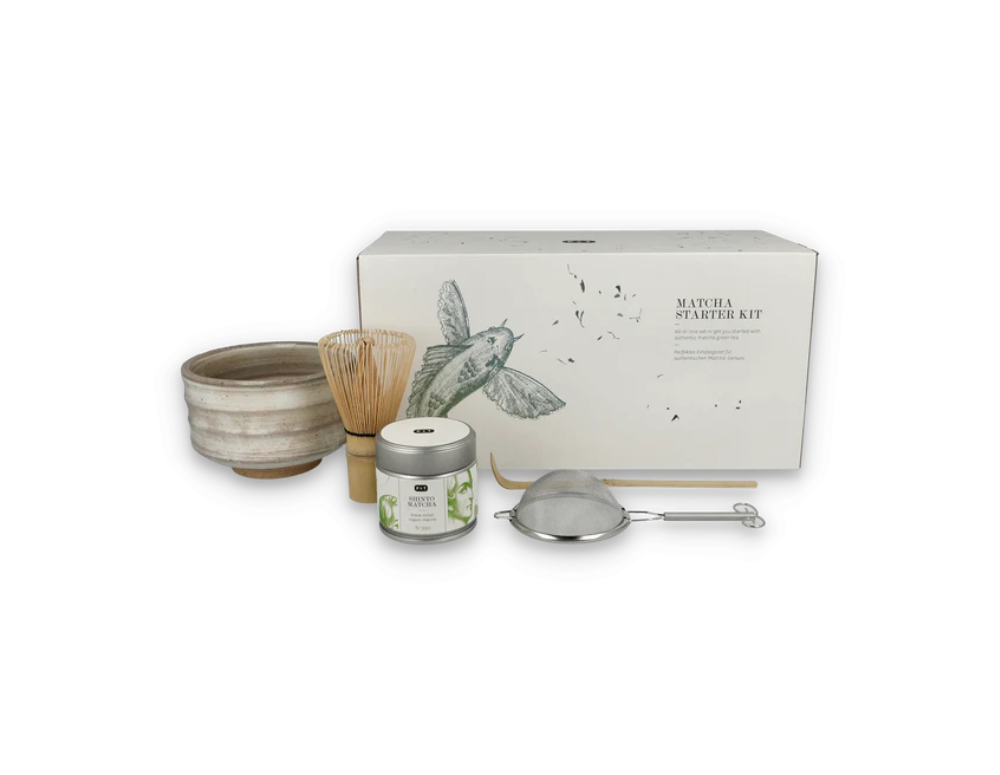 Matcha set paper and tea starter kit