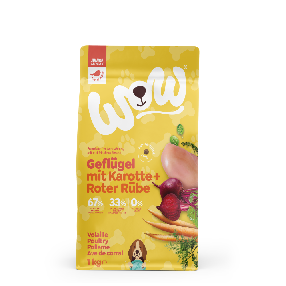 Wow Dog Dry Food Mini Puppy Poultry