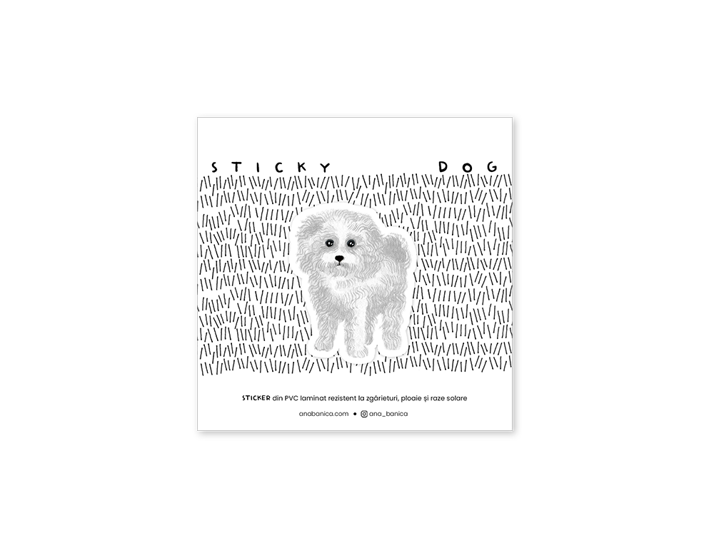 Sticker bichon