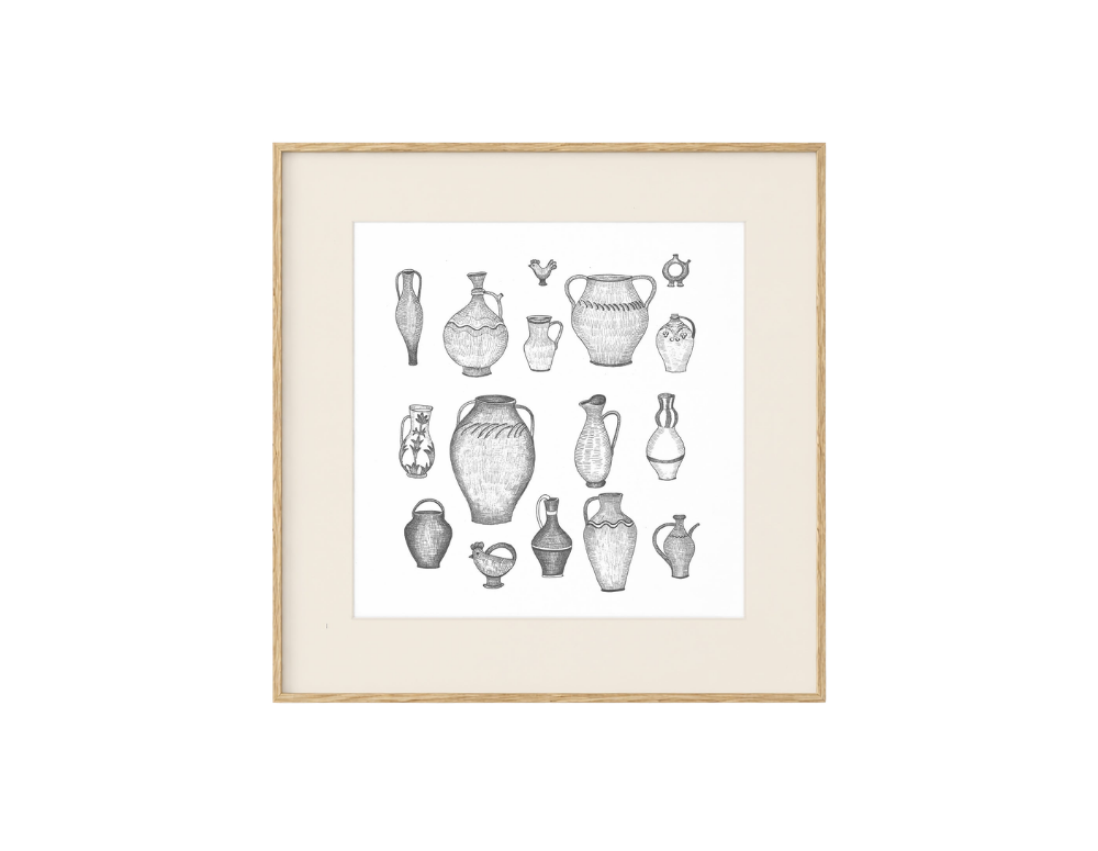 Oale și ulcele, Art Print