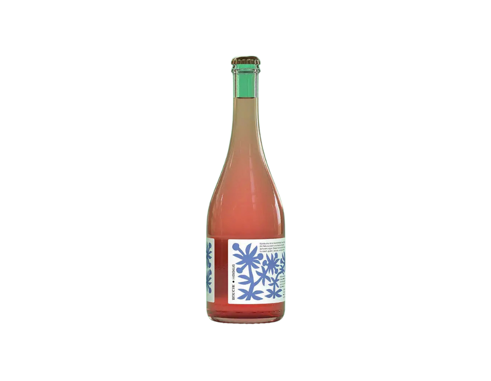 Kombucha spumantă cu hibiscus