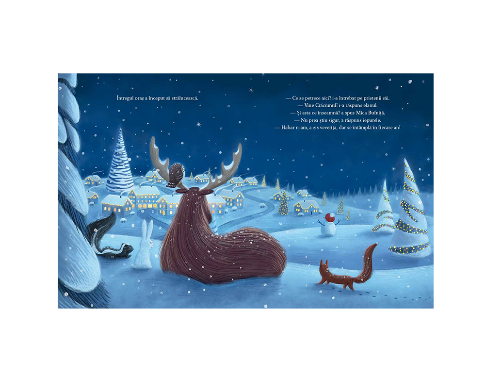 Povești pentru copii Bufnița de Crăciun