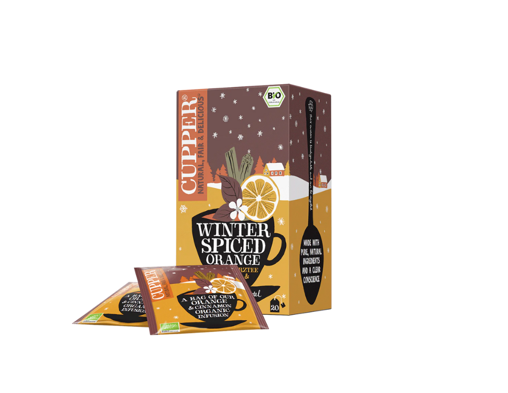 Cupper ceai winter spiced orange cu portocale si scortisoara