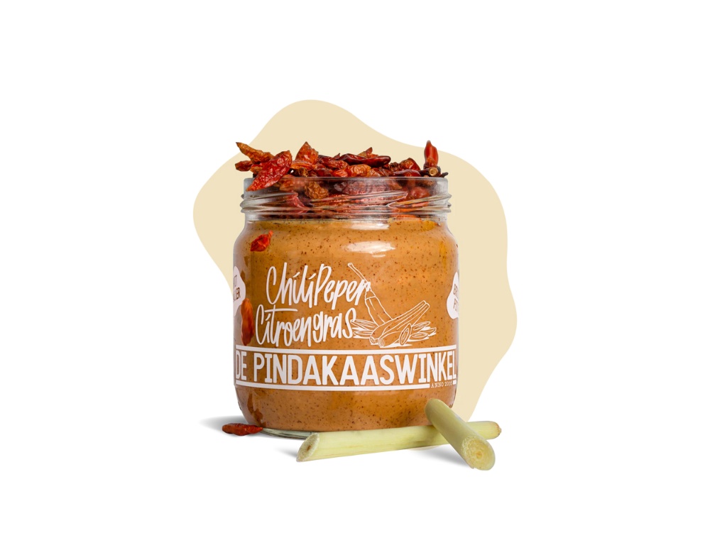 Unt de arahide cu ardei iute și citronelă