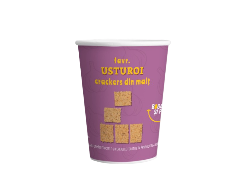 Chipsuri din malț de bere cu usturoi