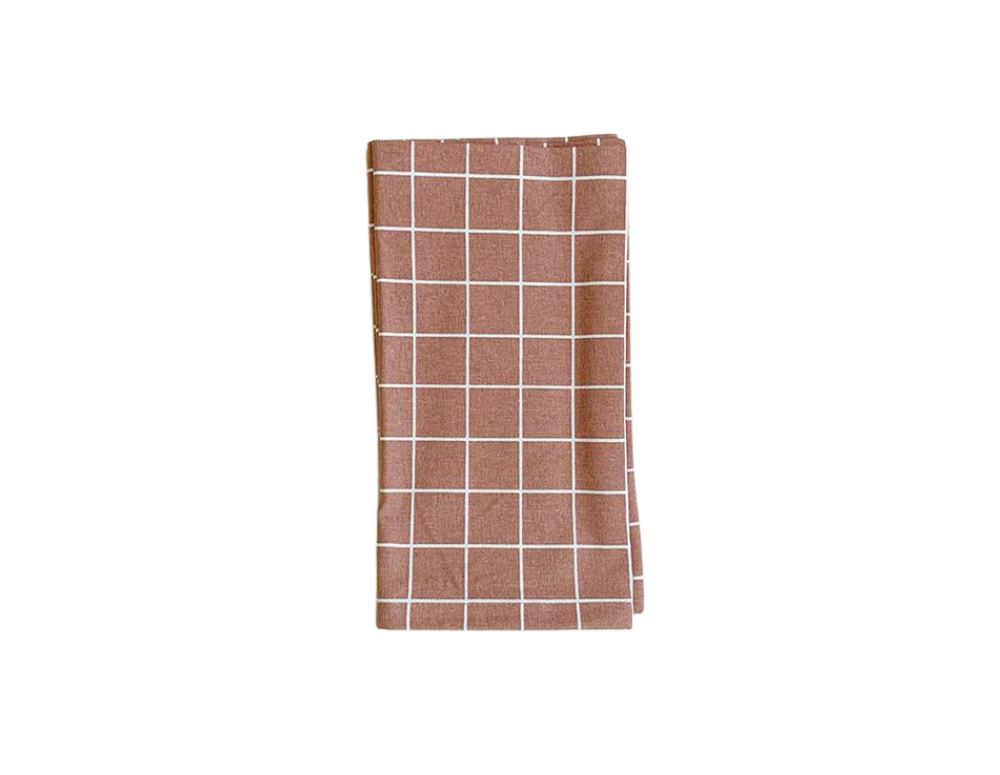 Haps Nordic Șervet de masă din bumbac Terracotta (4buc) 