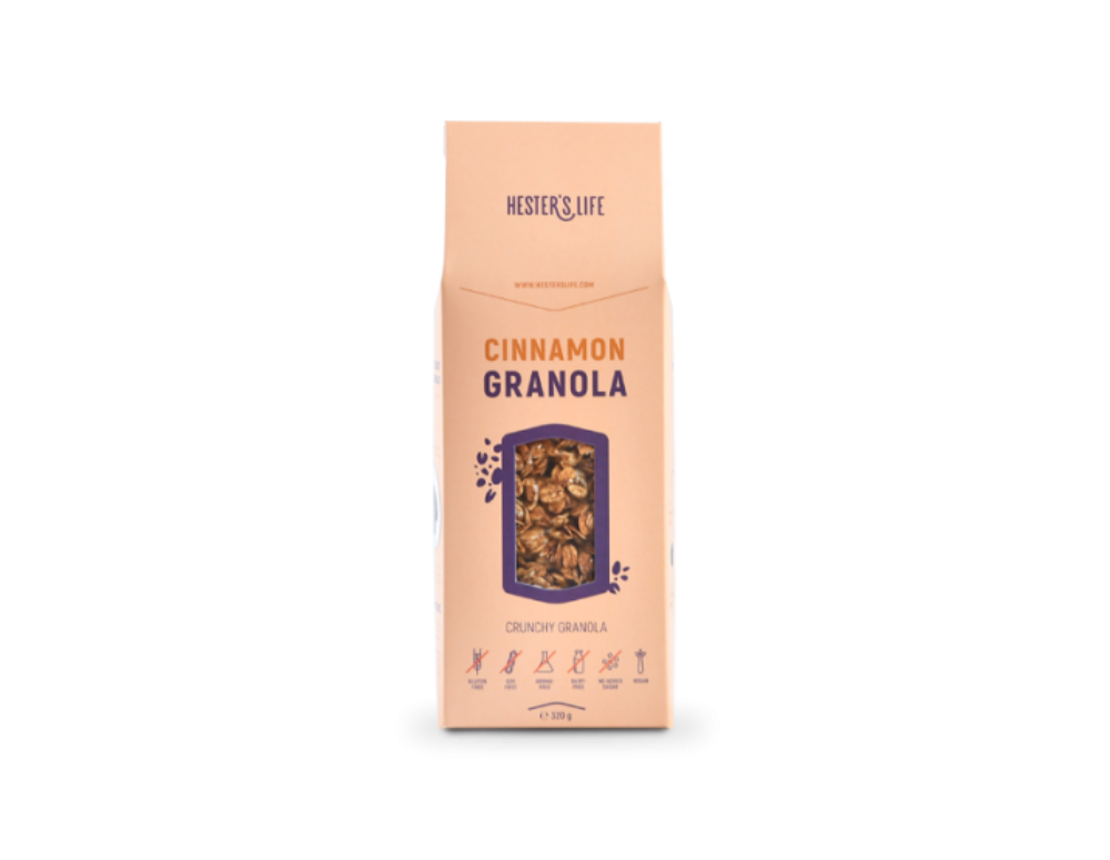 Hester's Life Granola cu scortisoara
