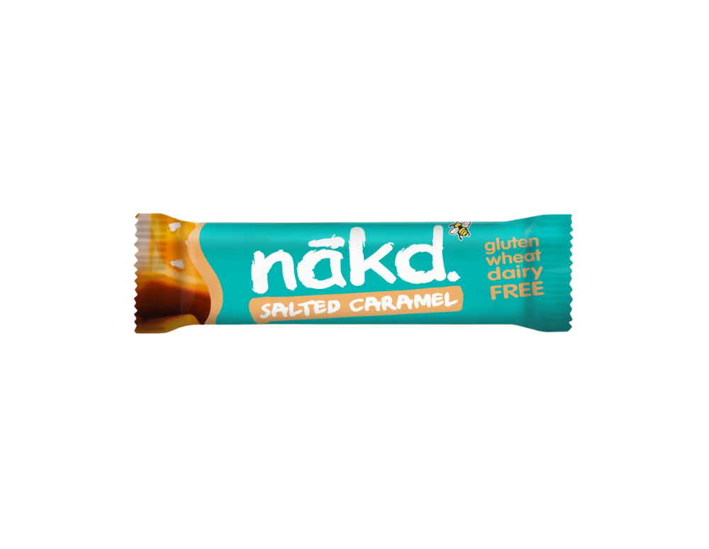 Baton raw vegan cu caramel sărat