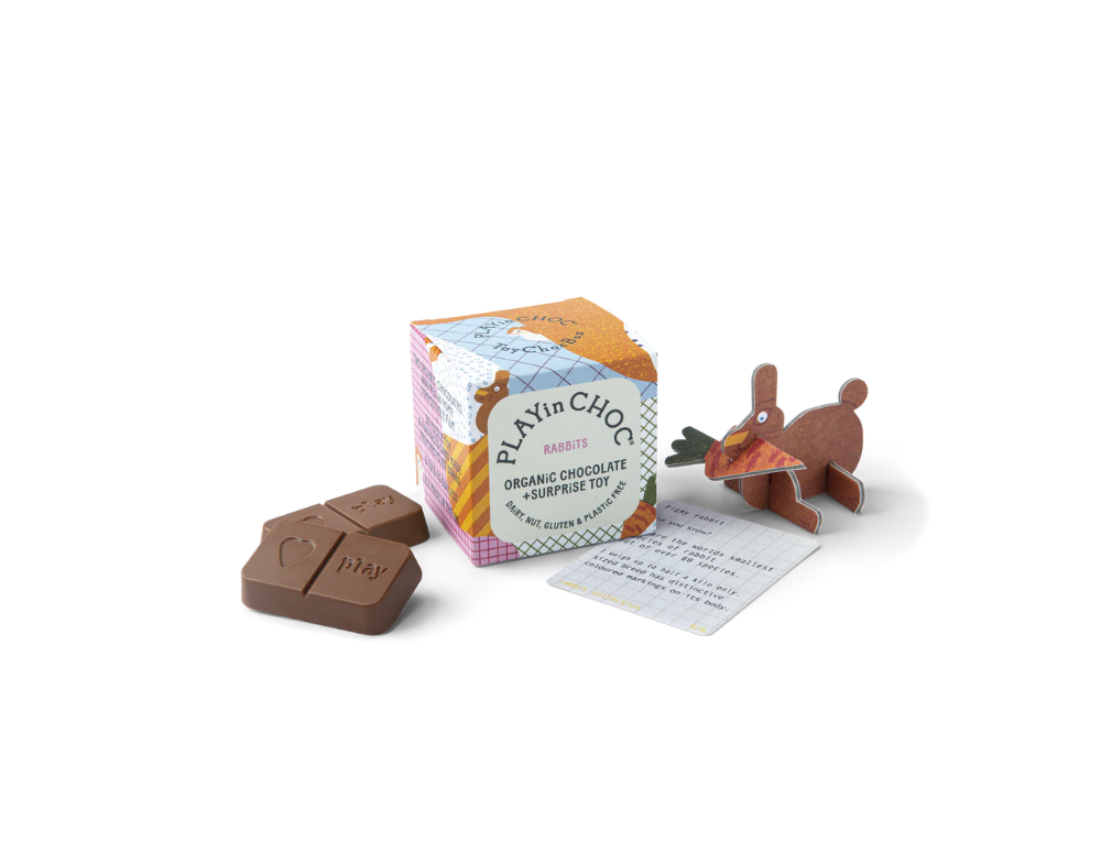 Ciocolata cu surprize Iepurasi PLAY in CHOC Toychoc