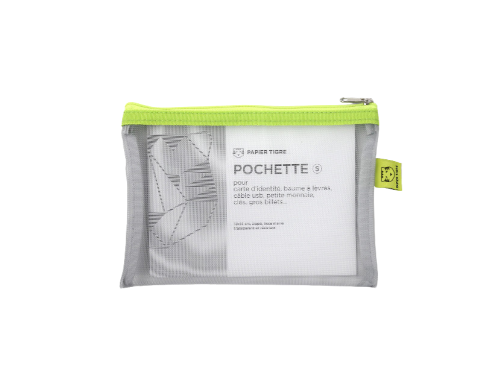 Portfard transparent Lime