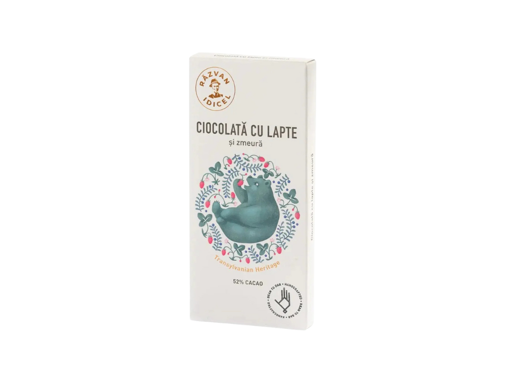 Ciocolată cu lapte și zmeură