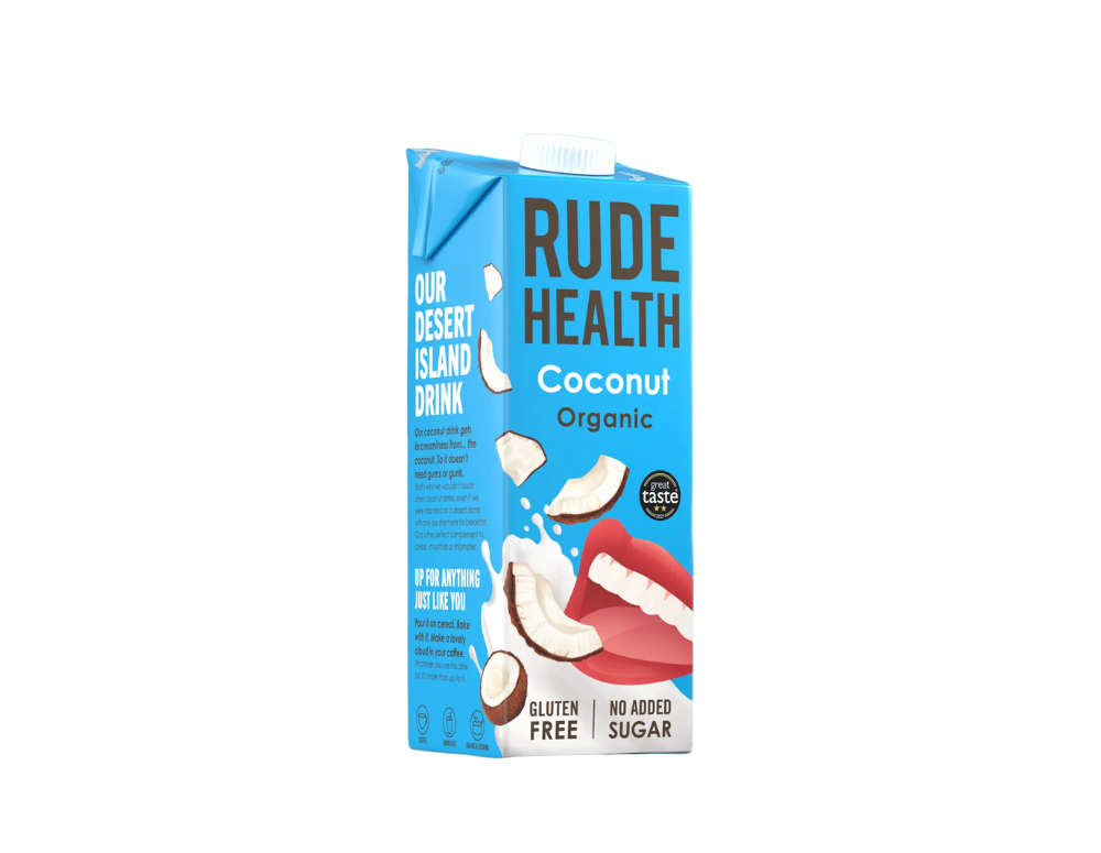 Lapte de cocos de la Rude Health organic natural bautura vegetala