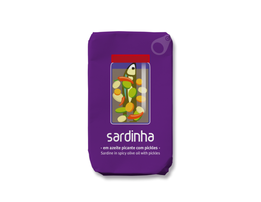 Sardine în ulei de măsline picant cu muraturi