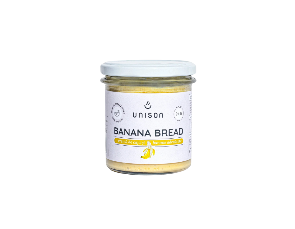 crema de caju banana bread de la unison