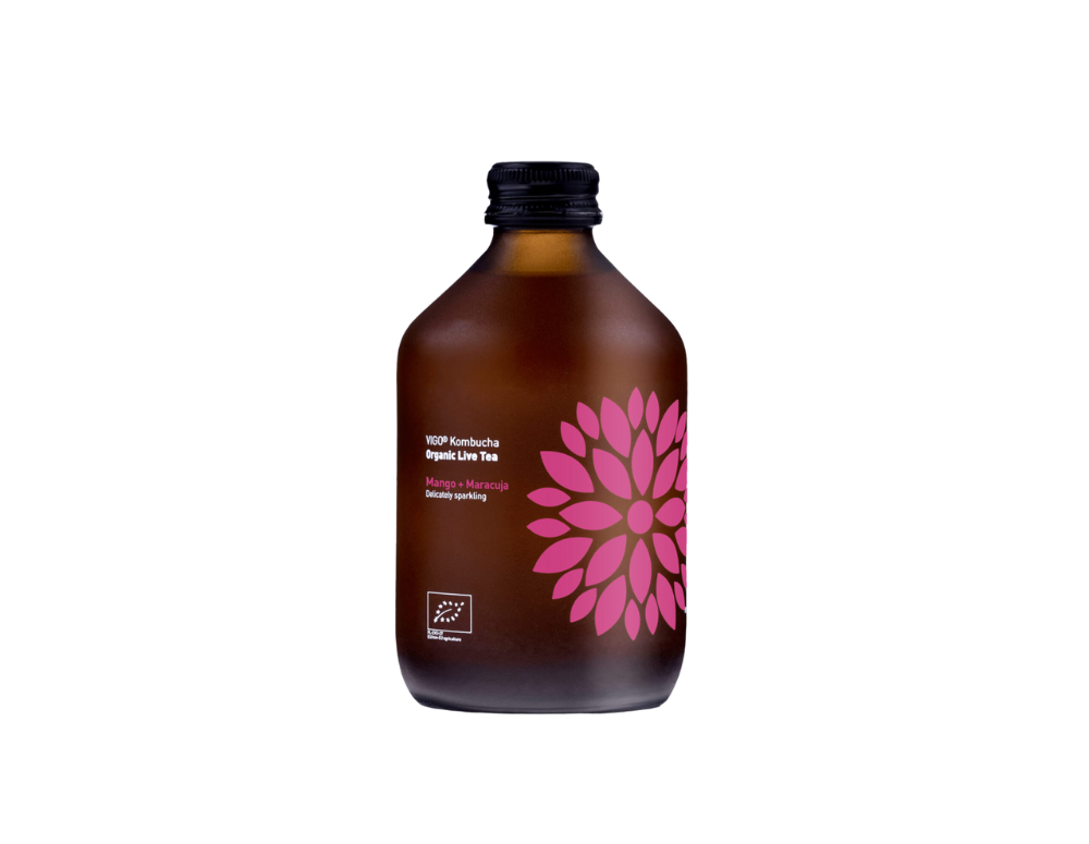 Kombucha cu mango și fructul pasiunii