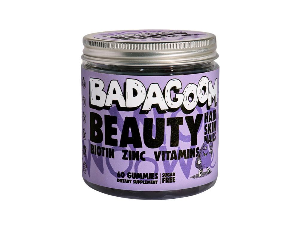 Badagoom Beauty jeleuri cu biotina, zinc si vitamine pentru piele, unghii si par.