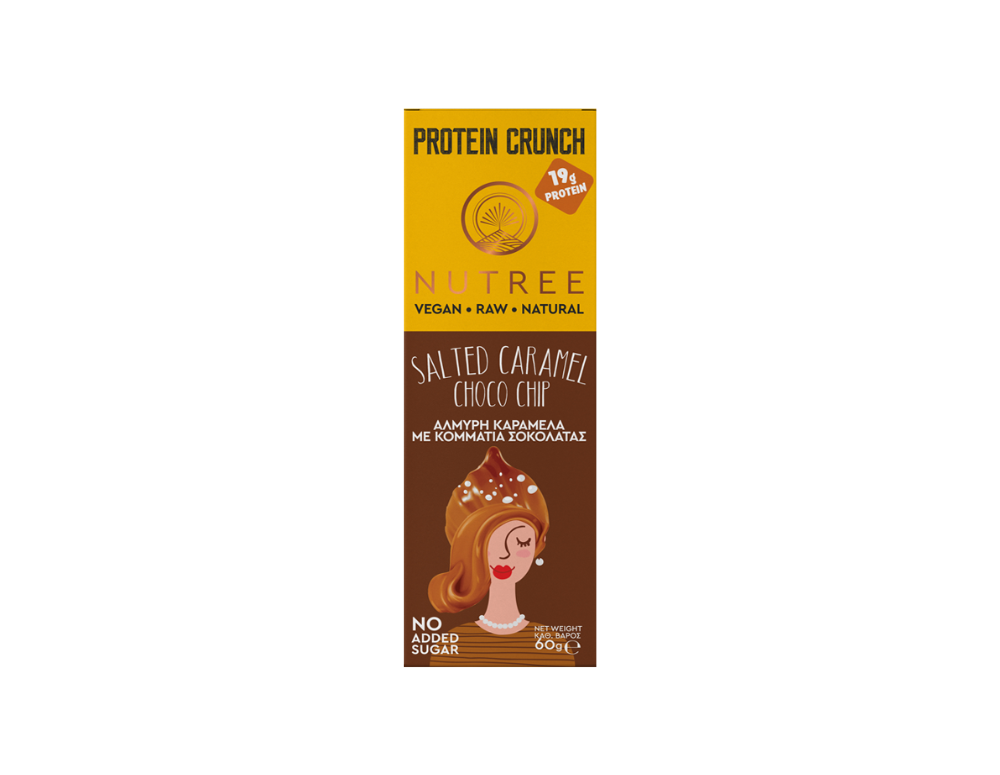 Nutree baton proteic cu ciocolata si caramel sarat
